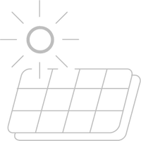 Ein Icon von einer Photovolatikanlage / Solaranlage